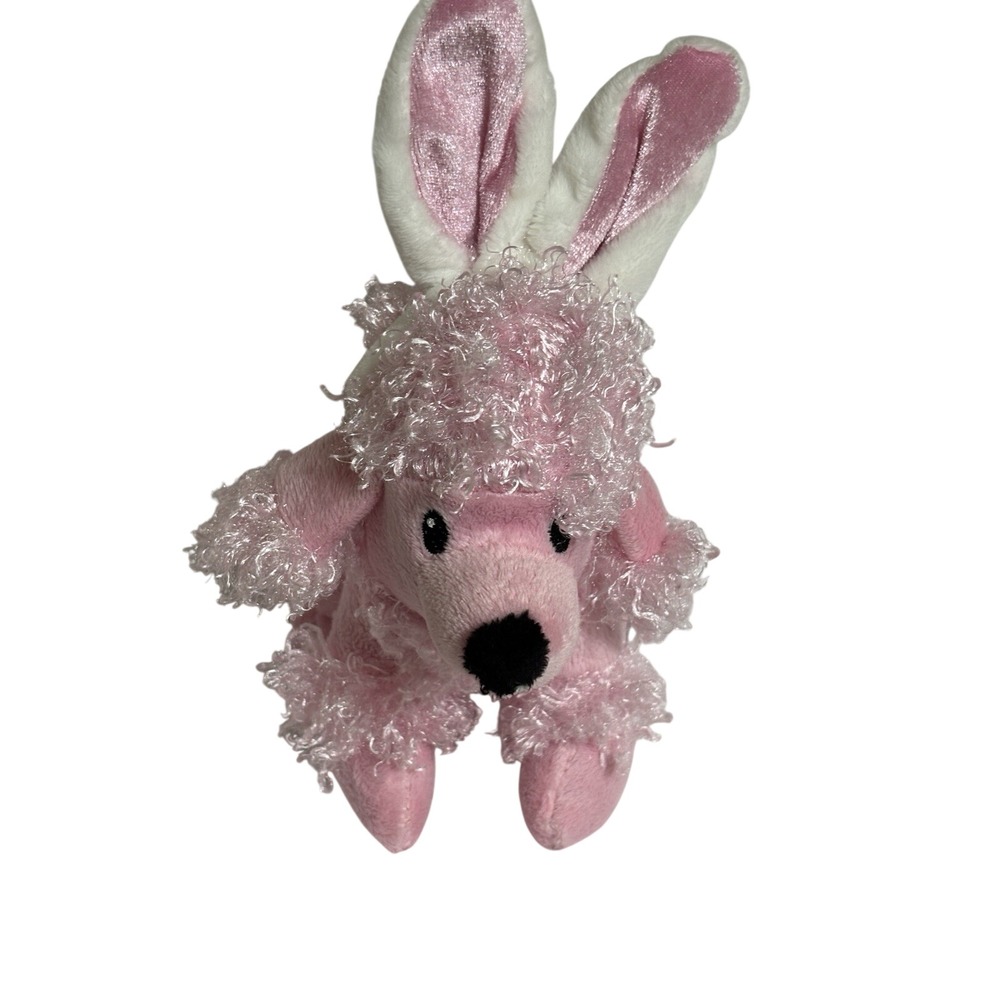 DanDee Pink Poodle Plush Easter Bunny Ears Stuffed Animal 2017 Collectors Choice